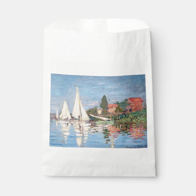 Bolsa De Papel Claude Monet - Regattas en Argenteuil (Anverso)