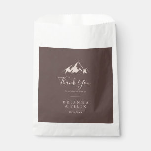 Bolsa De Papel Clear Mountain Country Gracias Boda