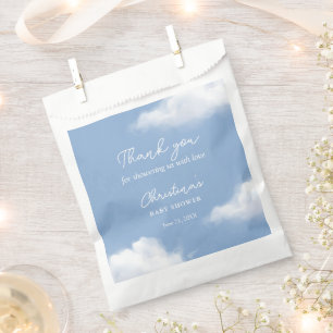 Bolsa De Papel Cloud 9 Baby Shower Blue