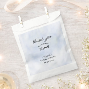 Bolsa De Papel Cloud 9 Pastel Blue Sky Elegant Bridal Shower