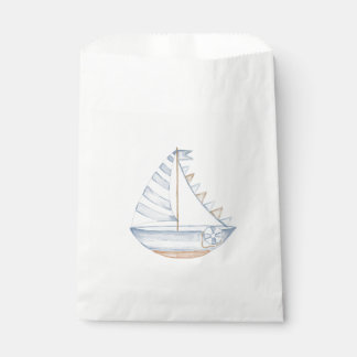 Bolsa De Papel Coastal Baby Ahoy Its a Boy Baby Shower