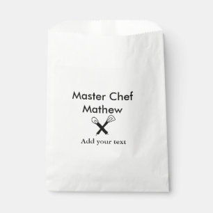 Bolsa De Papel cocina de chef maestro panadería cocinar agregar t