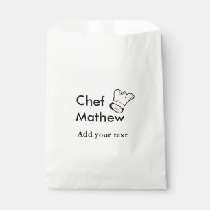 Bolsa De Papel Cocina del chef añada nombre de texto hombres pana