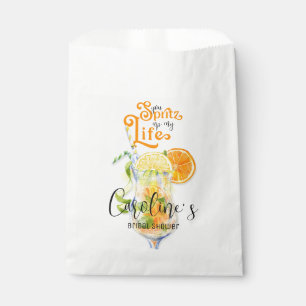 Bolsa De Papel Cóctel Aperol Spritz Ducha de novias al estilo ita
