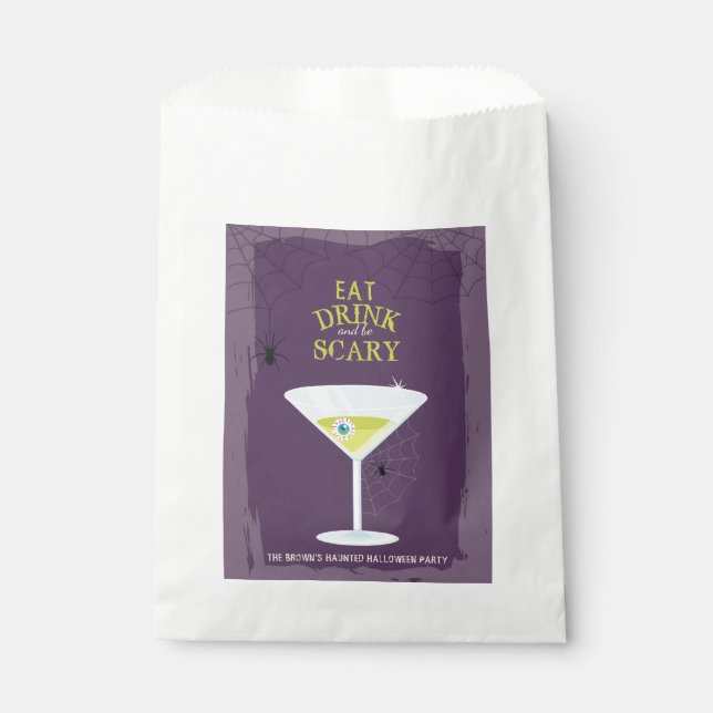 Bolsa De Papel Cócteles de Halloween (Anverso)