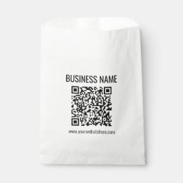 Bolsa De Papel Código QR de personalizable y nombre comercial