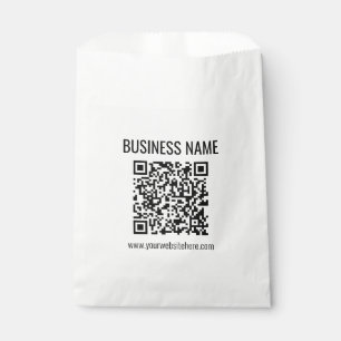 Bolsa De Papel Código QR de personalizable y nombre comercial