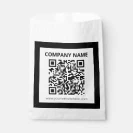 Bolsa De Papel Código QR editable y diseño personalizable simple