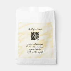 Bolsa De Papel código QR personalizado simple agregue su nombre t