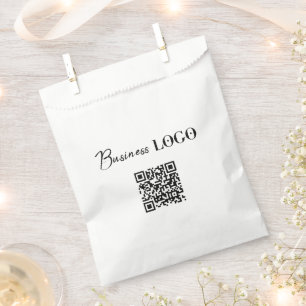 Bolsa De Papel Código QR promocional de la empresa con logotipo c