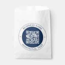 Código QR y texto personalizables | Azul marino os
