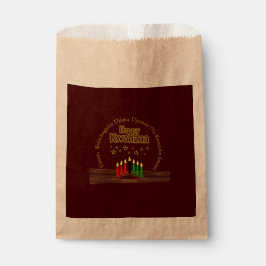 Bolsa De Papel Coincidiendo con los siete principios de Kwanzaa