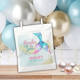 Bolsa De Papel Cola de sirena Bajo el mar 1er cumpleaños