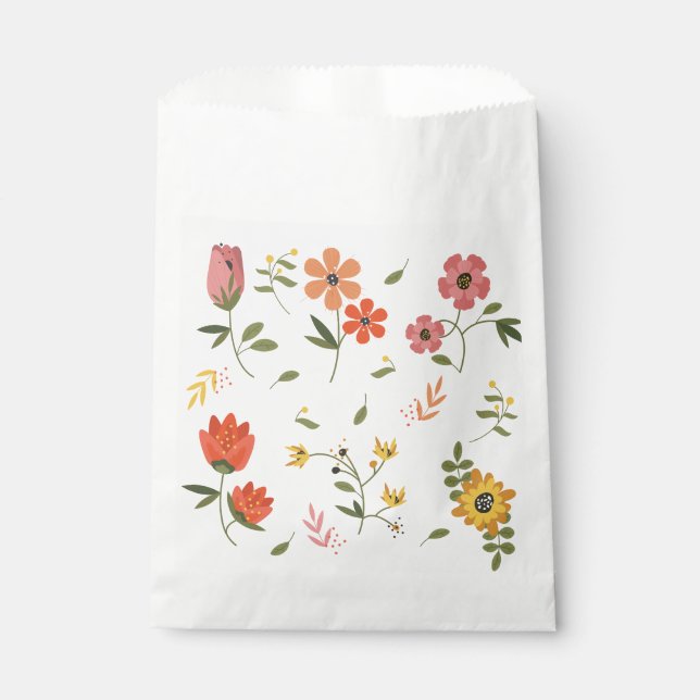 Bolsa De Papel colección de flores  (Anverso)