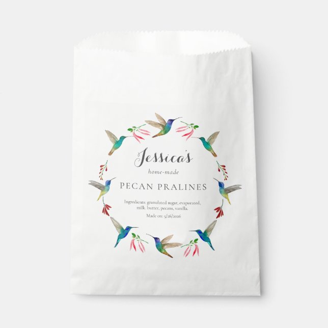Bolsa De Papel Colibrí  (Anverso)