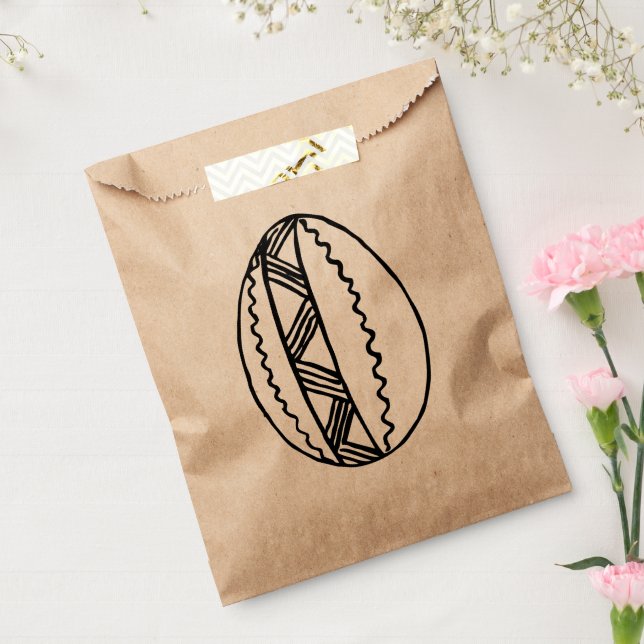 Bolsa De Papel Coloca tu propia mano Dibujo de Huevo de Pascua 3 (Sellado)