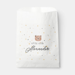 Bolsa De Papel Color de agua blanco y marrón lindo Baby Shower