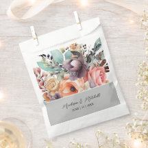 Color de agua de Bouquet floral bohemio