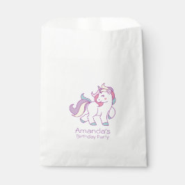 Bolsa De Papel Color del pastel de unicornio mágico lindo Persona