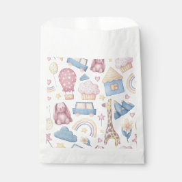 Bolsa De Papel Colores de Pastel de impresión de animales