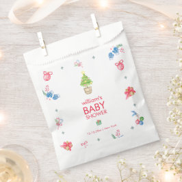 Bolsa De Papel Colorful It's Cold Outside Winter Baby Shower 