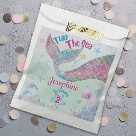 Bolsa De Papel Colorful Mermaid second birthday