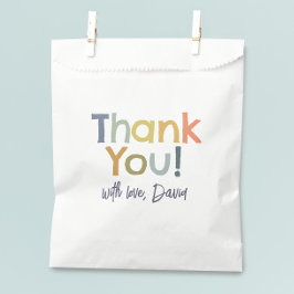 Bolsa De Papel Colorful Modern Boy Birthday Thank You