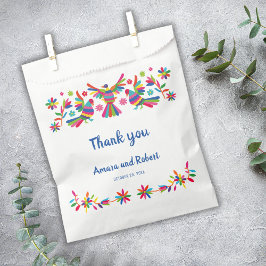 BOLSA DE PAPEL COLORFULL OTOMI MEXICAN