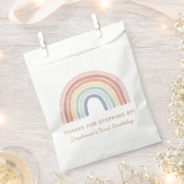 Bolsa De Papel Colorida acuarela Rainbow Birday Party