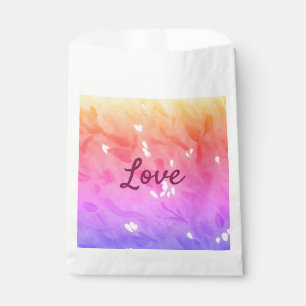 Bolsa De Papel Colorido arcoiris amor orgullo lgbtq patrón gay te