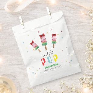 Bolsa De Papel Colorido Listo Para Pop Ice Cream Baby Shower