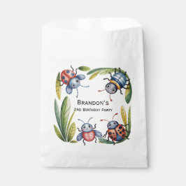Bolsa De Papel Coloridos insectos Bugs 2º. Fiesta de cumpleaños