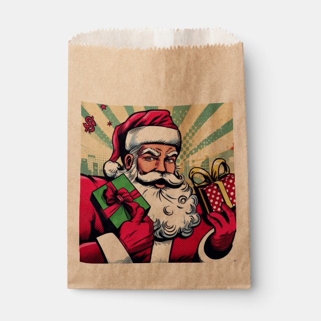 Bolsa De Papel Comic book Santa/Navidades (Anverso)