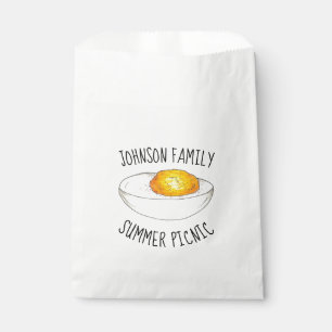 Bolsa De Papel Comida de picnic anual de huevo rellena de amarill