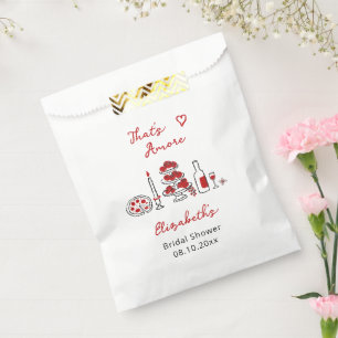 Bolsa De Papel Comida Italiana That's Amore Despedida de Soltera