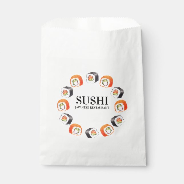 Bolsa De Papel Comida sushi japonesa (Anverso)