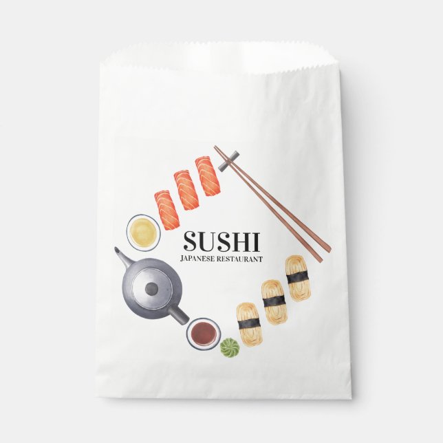 Bolsa De Papel Comida sushi japonesa (Anverso)