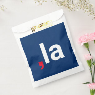 Bolsa De Papel Comma La kamala pronunciación divertida azul rojo