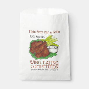 Bolsa De Papel Competencia de alimentación de ala de pollo calien
