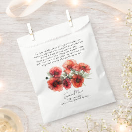 Bolsa De Papel Con encantador texto Serenata de Pétalo Escarlata 