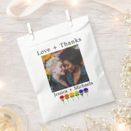 Bolsa De Papel 🌈💍 Con foto Florecer Juntos