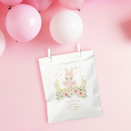 Bolsa De Papel Conejo Ballerina Bunny Chica Baby Shower Gracias