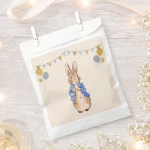 Bolsa De Papel Conejo clásico con chaqueta azul