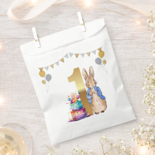 Bolsa De Papel Conejo clásico con chaqueta azul