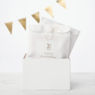 Bolsa De Papel Conejo Vintage Rosa Algún Conejo Está Cumpliendo U