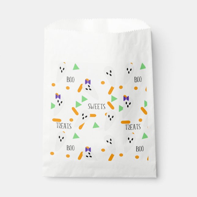 Bolsa De Papel Confeti con Purpurina Temática de Halloween Fantas (Anverso)