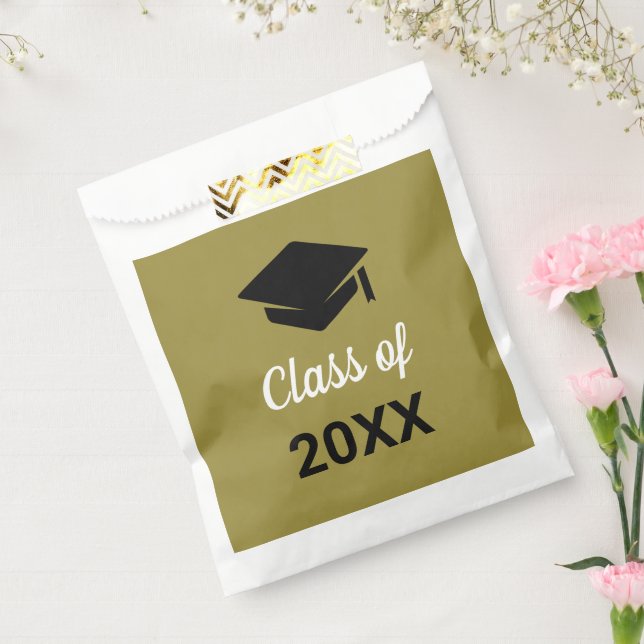Bolsa De Papel Congratos Graduación Graduada Clase Cap De Cualqui (Sellado)