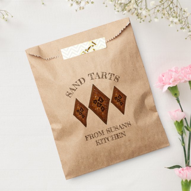 Bolsa De Papel Cookies de Navidades de Cinnamon Sand Tarts casero (Sellado)