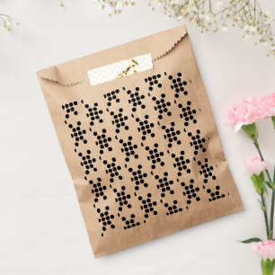 Bolsa De Papel Copos de nieve negros papel de fiesta patrón festi