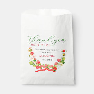 Bolsa De Papel Coquette Berry Sweet Any Age Birday